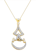 14K Yellow Gold 1/3 cttw Round Diamond Pendant Necklace (H-I, SI2-I1) - Stormyjay