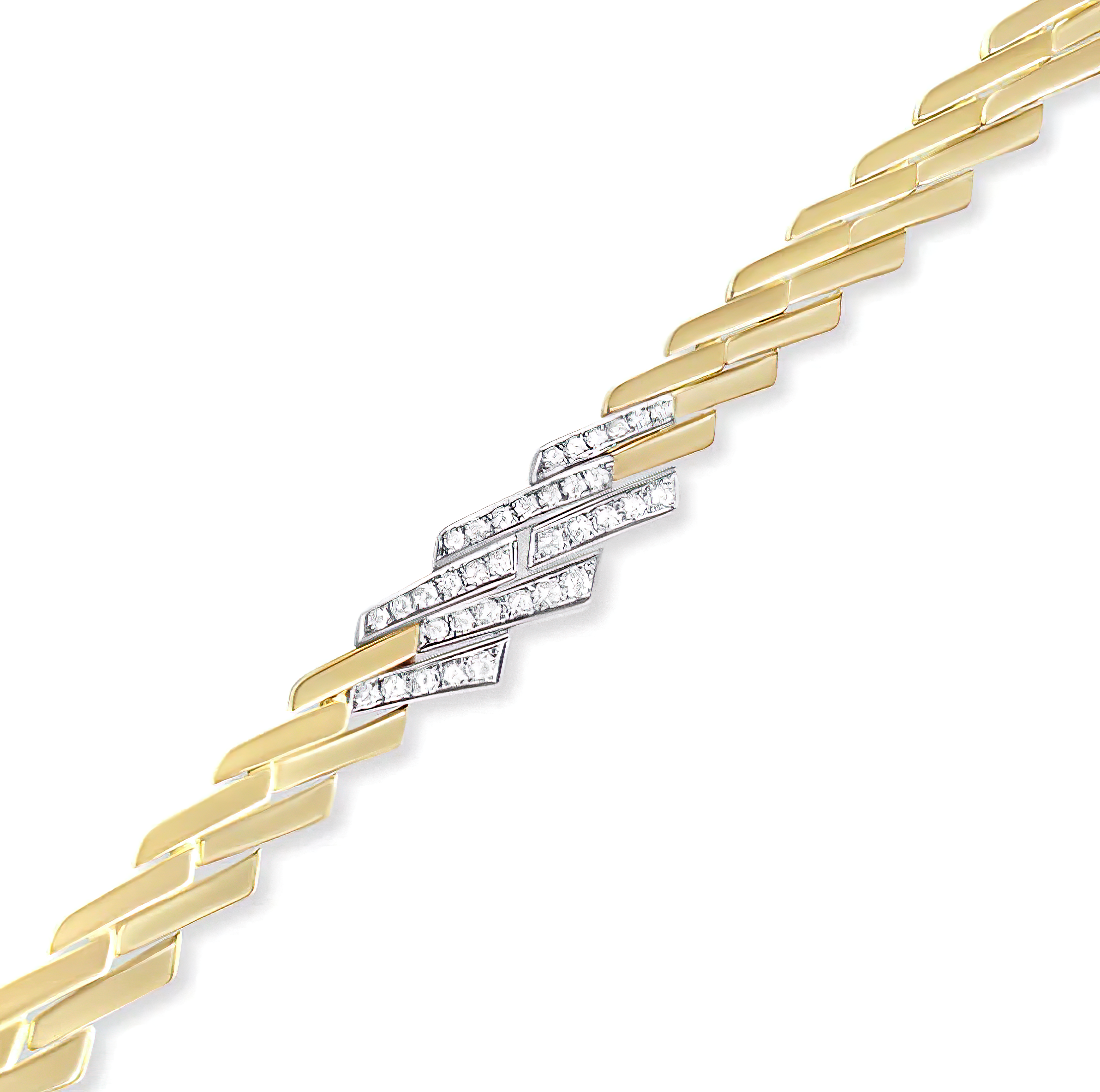 14k Yellow Gold 2 3/4 Cttw Pave Diamond Miami Cuban Curb Link Chain 16" Necklace (H-I Color, SI1-SI2 Clarity) - Stormyjay