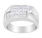 14KT White Gold Diamond Cluster Ring (1 3/4 cttw, G-H Color, VS2-SI1 Clarity) - Stormyjay