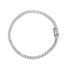 14K White Gold 4-Prong Set Lab Grown Round Diamond Classic Tennis Bracelet (F-G Color, VS1-VS2 Clarity) - 7.25 Inches - Stormyjay