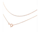 10K Gold 0.5 mm Slender & Dainty Fine Rope Chain Necklace - Stormyjay