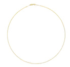 Unisex Solid 14K Gold 0.75mm Classic Box Chain Necklace - Stormyjay