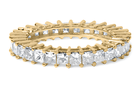 14K Yellow Gold 3.0 Cttw Shared Prong-Set Princess-cut Diamond Eternity Band Ring (H-I Color, SI1-SI2 Clarity) - Stormyjay