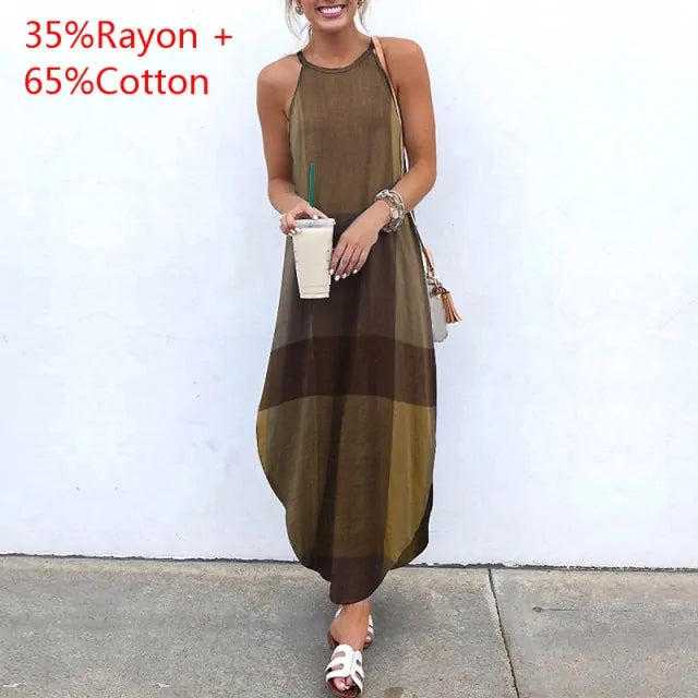 Sexy Sleeveless Summer Long Dresses - Stormyjay