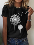 Women's T-shirt Printed Short Sleeve Basic Round Neck Regular Fit - Stormyjay