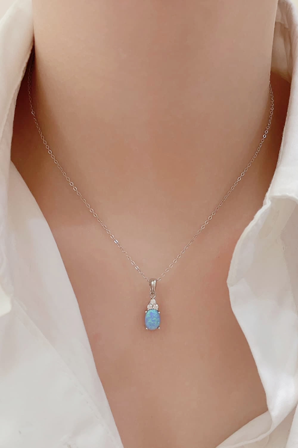 Find Your Center Opal Pendant Necklace - Stormyjay