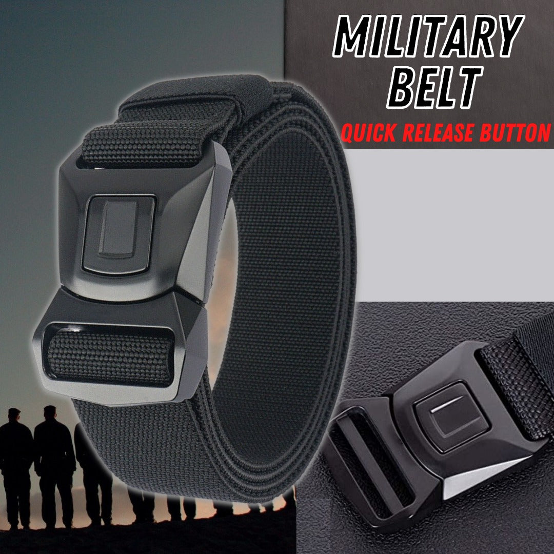 Quick Button Release Buckle Military Belt Strap Tactical Waistband Belts For MEN - Stormyjay