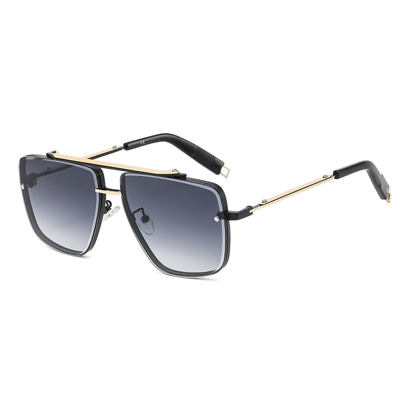 Twin-beam Metal Sunglasses For Men - Stormyjay