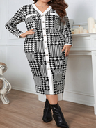 Zippered Plaid Dress HFH5TCERWR - Stormyjay