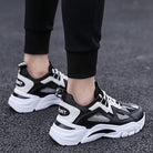 White Sneakers Men Non Slip Walking Running Shoes Sports - Stormyjay