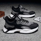 Fashion Black White Sneakers Casual Outdoor Lightweight Breathable Sports Shoes For Men - Stormyjay