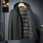 Fashion Personality Leather Down Jacket Men - Stormyjay