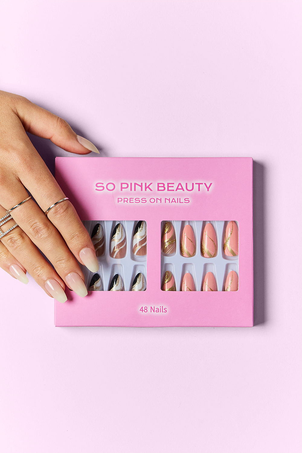 SO PINK BEAUTY Press On Nails 2 Packs - Stormyjay