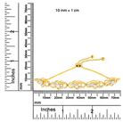 14K Yellow Gold Plated .925 Sterling Silver 1/10 Cttw Diamond Infinity Heart Shaped 4”-10” Adjustable Bolo Bracelet (H-I Color, I2-I3 Clarity) - Stormyjay