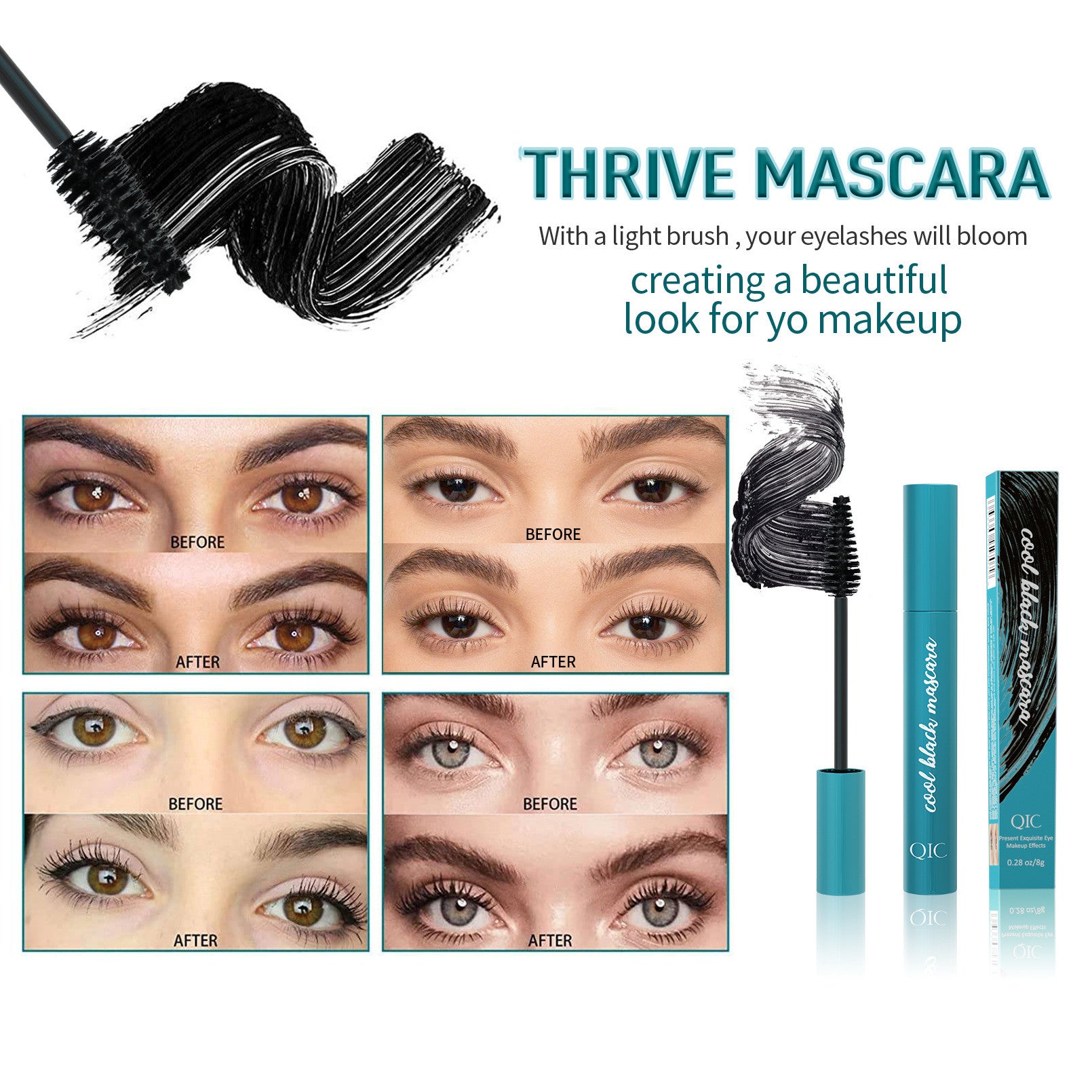 Mascara Waterproof Not Smudge - Stormyjay