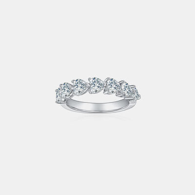 2.1 Carat 925 Sterling Silver Moissanite Heart Ring - Stormyjay