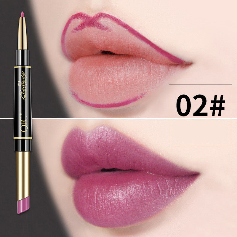 Double Head Lipstick Pen Waterproof And Makeup Holding - Stormyjay