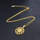 Explore our fashionable sunflower necklace, a stylish jewelry option designed for both men and women. - Stormyjay