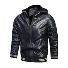 Men's Jacket Spot Hooded Multi-pocket Leather Jacket Men - Stormyjay