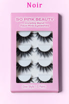 SO PINK BEAUTY Faux Mink Eyelashes 5 Pairs - Stormyjay