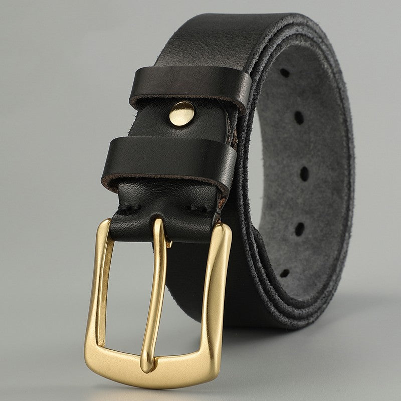 Handmade Casual Trend Men's Belts Cowhide - Stormyjay