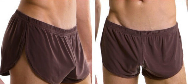 Men's Underwear Silky Round Edge Sports Underwear Home Shorts - Stormyjay