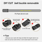 Microfiber Leather Mens Ratchet Belt Belts For Men Adjustable Automatic Buckle Black - Stormyjay