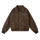 Vintage Distressed Leather Jacket For Men - Stormyjay