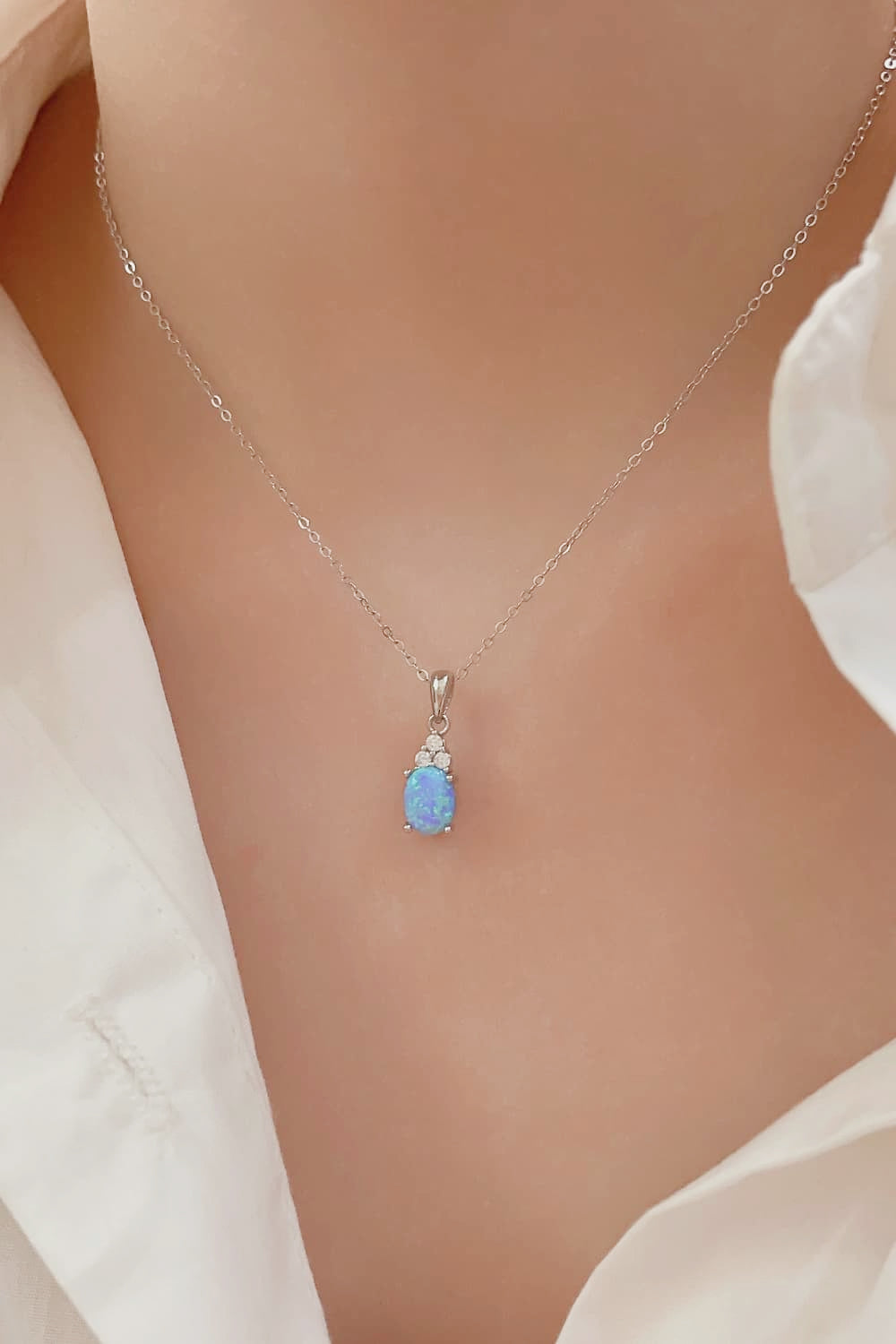 Find Your Center Opal Pendant Necklace - Stormyjay