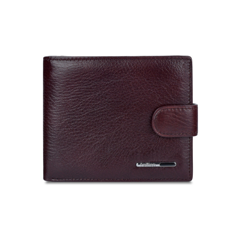 Men's Leather Wallet Multifunctional Short Men - Stormyjay