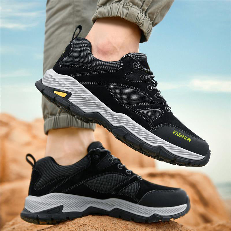 Lace-up Sneakers For Men Casual Breathable Outdoor Hiking Running Sports Shoes - Stormyjay