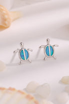 Opal Turtle 925 Sterling Silver Stud Earrings - Stormyjay