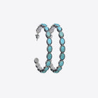 Artificial Turquoise C-Hoop Earrings - Stormyjay