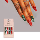 30-Piece Christmas Theme ABS Press-On Nails - Stormyjay