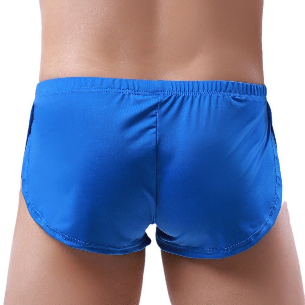 Men's Underwear Silky Round Edge Sports Underwear Home Shorts - Stormyjay