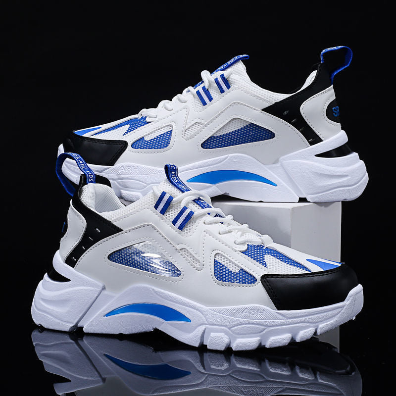 White Sneakers Men Non Slip Walking Running Shoes Sports - Stormyjay