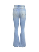 Distressed Bootcut Jeans with Pockets - Stormyjay