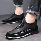 Letter Print Sneakers Men No Tie Outdoor Running Sports Shoes - Stormyjay