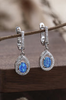 Opal Pear Shaped Drop Earrings - Stormyjay