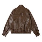 Loose Leather Coat Flight Jacket Men - Stormyjay