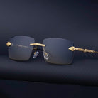 Fashion Rimless Sunglasses For Men - Stormyjay