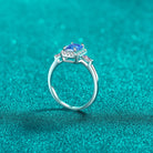 1 Carat Moissanite 925 Sterling Silver Ring - Stormyjay