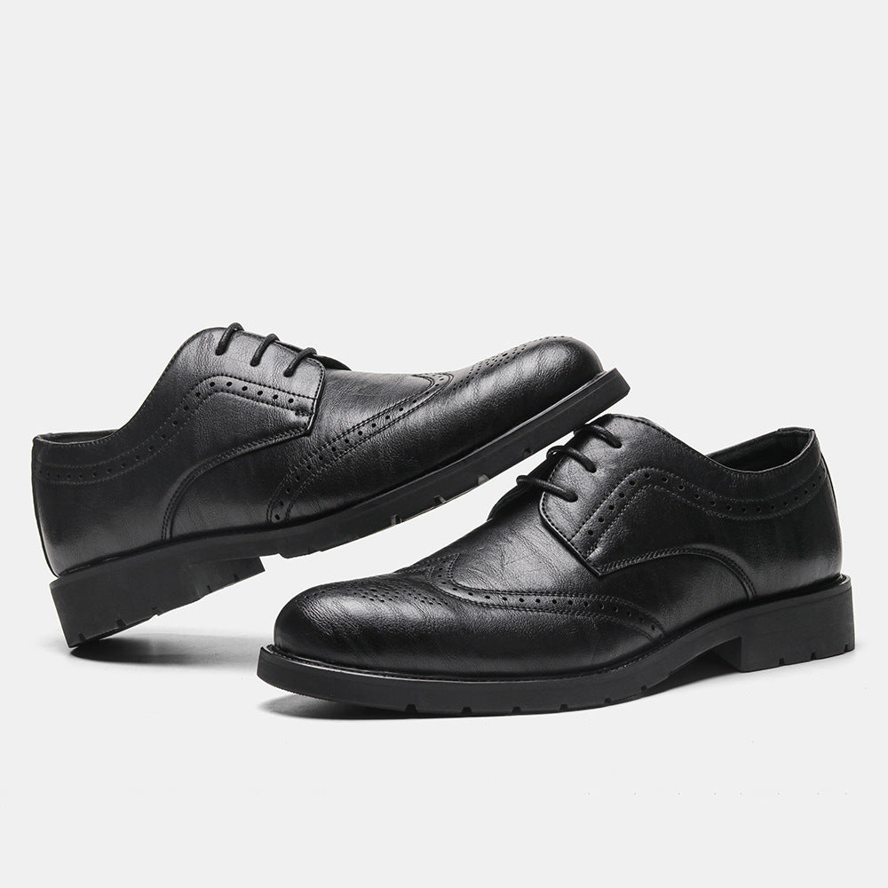 Dress for success with our large-size soft leather business shoes. - Stormyjay