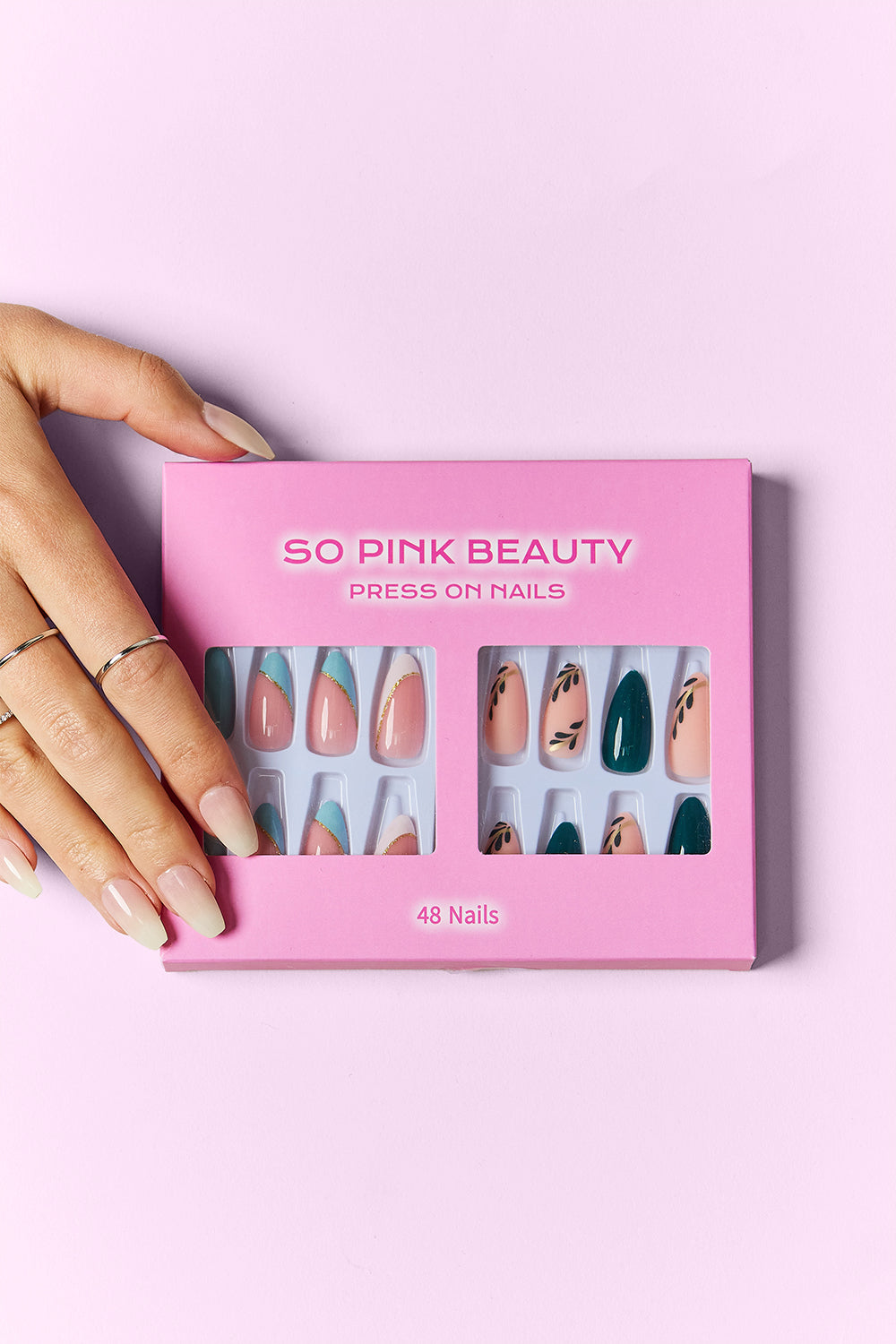 SO PINK BEAUTY Press On Nails 2 Packs - Stormyjay