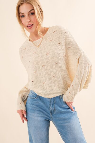 And The Why Dolman Sleeves Sweater - Stormyjay