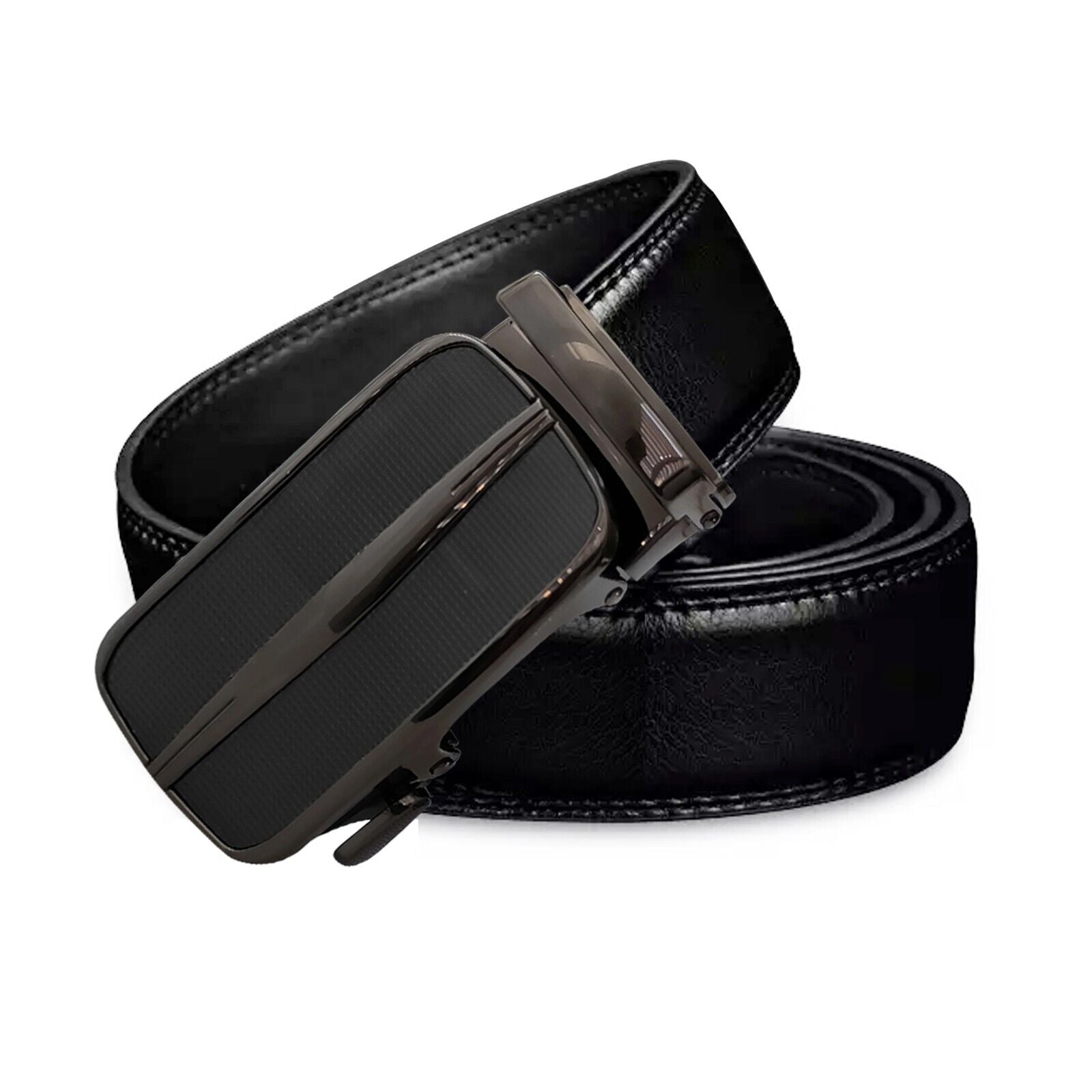 Men's Ratchet Belt Leather Mens Belt With Slide Buckle Ratchet Belts For Men USA - Stormyjay