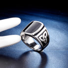 Explore wholesale vintage men's rings featuring a black dripping design in unique and stylish jewelry. - Stormyjay