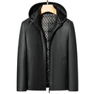 Fashion Personality Leather Down Jacket Men - Stormyjay