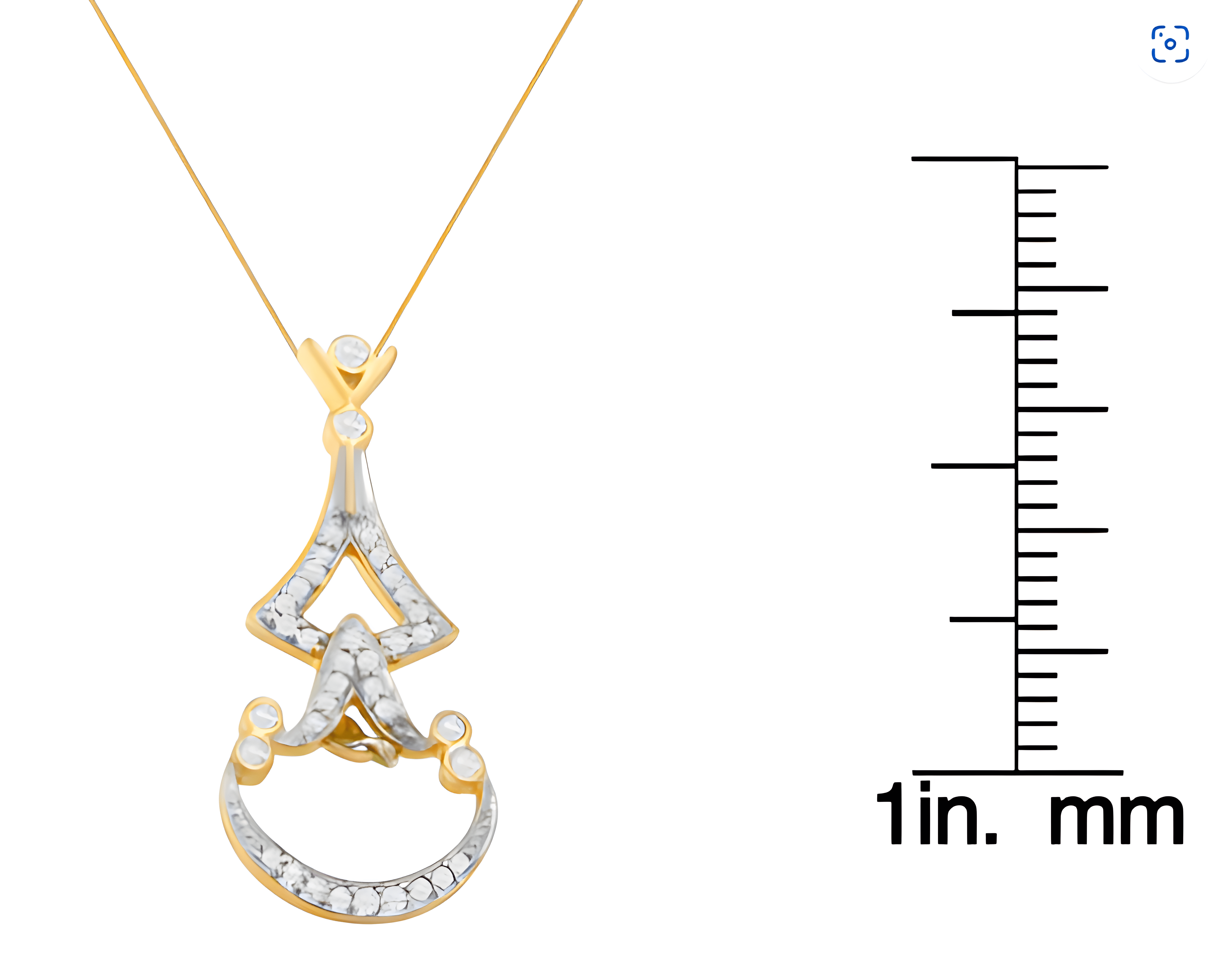 14K Yellow Gold 1/3 cttw Round Diamond Pendant Necklace (H-I, SI2-I1) - Stormyjay