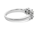 14K White Gold 1/2 Cttw Miracle Set Round Lab Grown Diamond Three Stone Illusion Plate Ring (F-G Color, VS1-VS2 Clarity) - Stormyjay